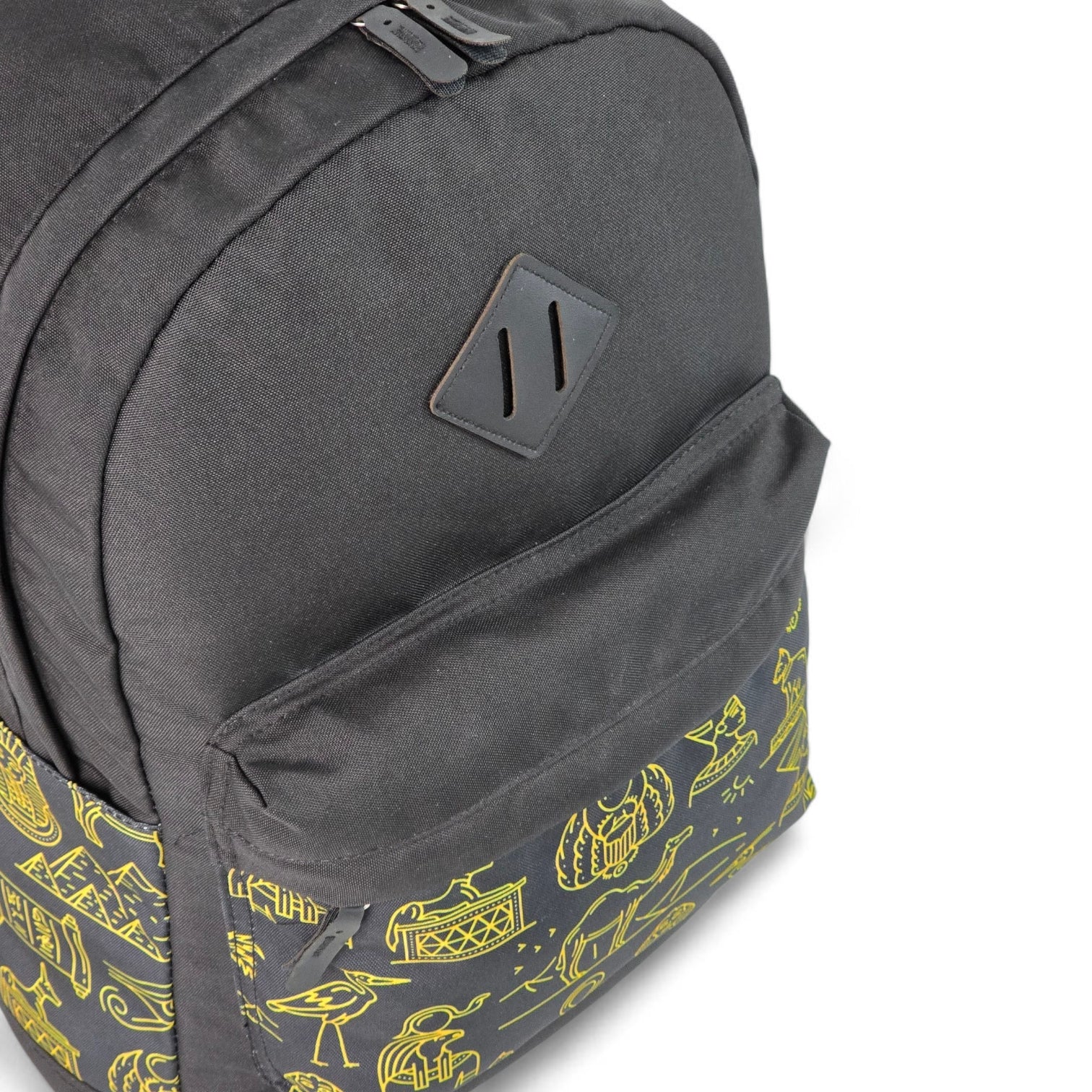 Force laptop backpack  15.6" Black with Egyptian Heritage Pattern - FG-29 - Pharaoh Vibes