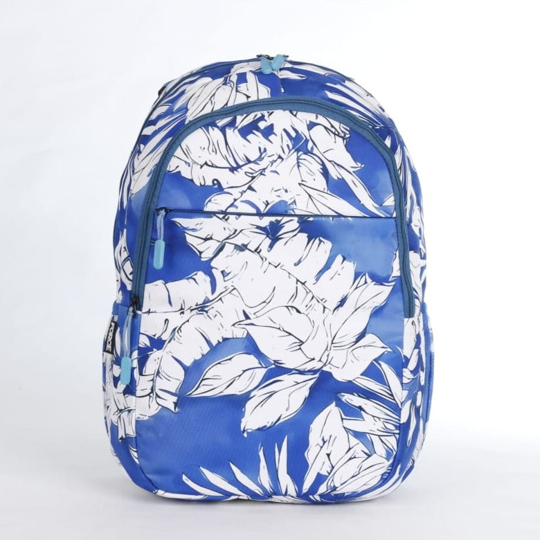 Force Backpack Unisex -floral pattern blue - new edition - FNE031