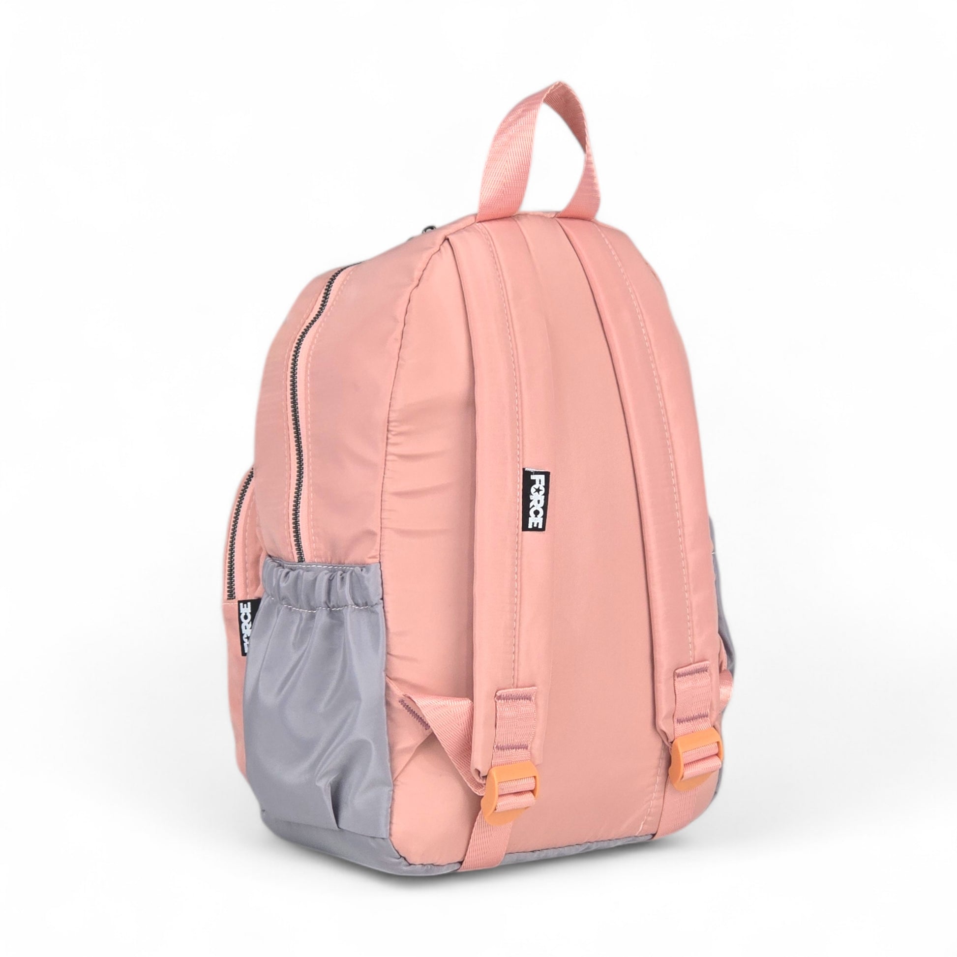 Force Girls Small Waterproof Backpack | Pink-Gray | Size 37 x 24 x 14 cm - Model FMG01