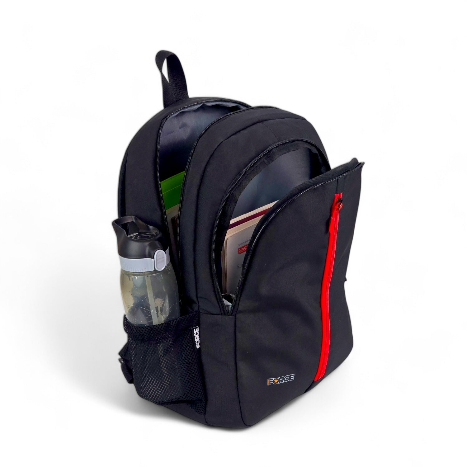 Force Basic Unisex Backpack Black/Red FDB-20-31