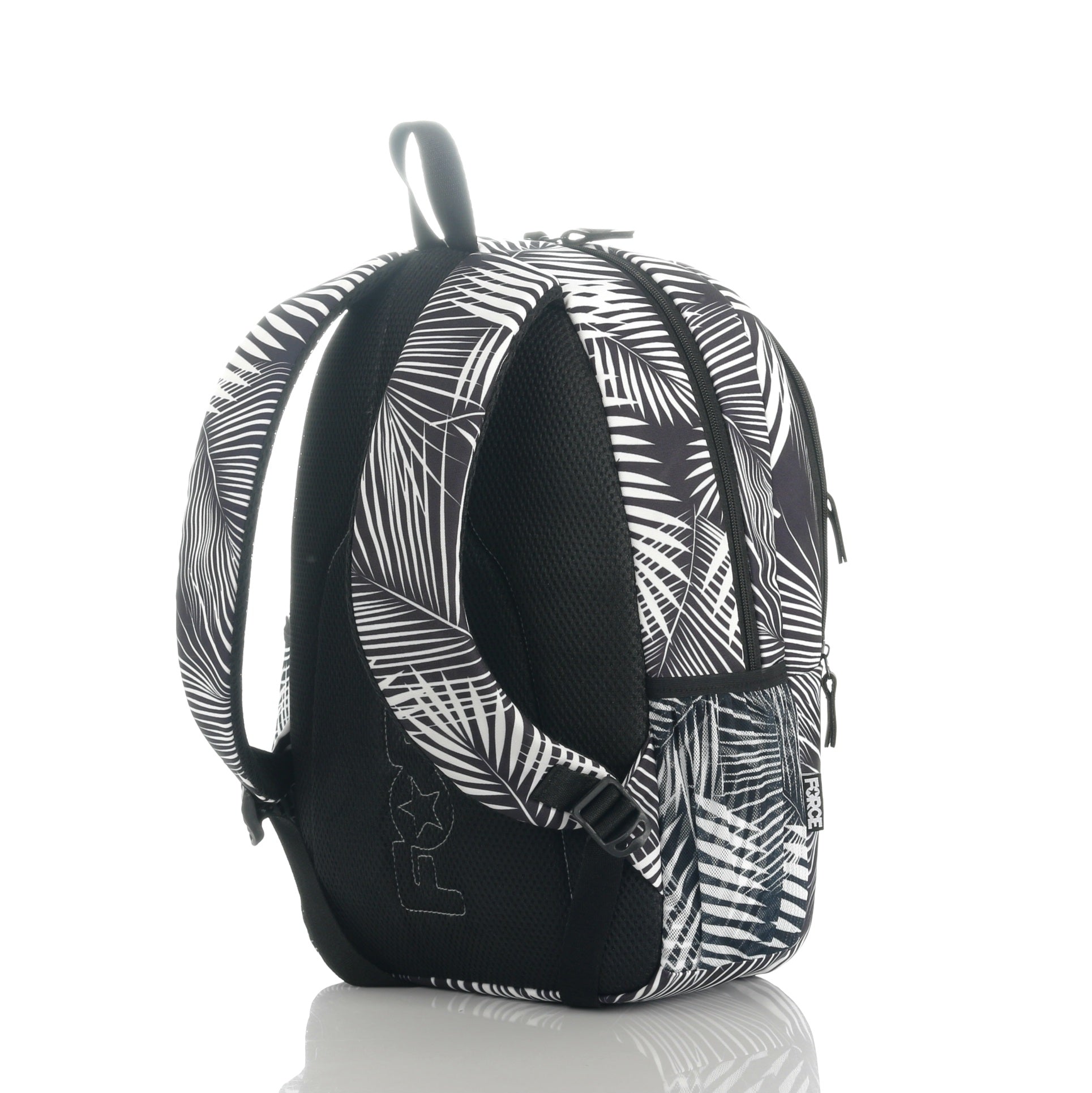 Force Backpack Unisex -black & white pattern - new edition - FNE-008