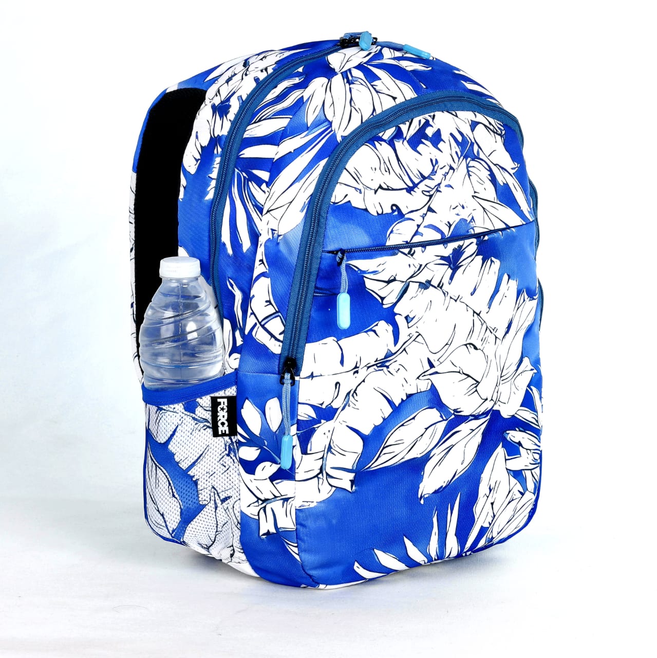 Force Backpack Unisex -floral pattern blue - new edition - FNE031