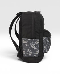 Force 14-inch Laptop Backpack, Black with Gray Shark Pattern - FG-31