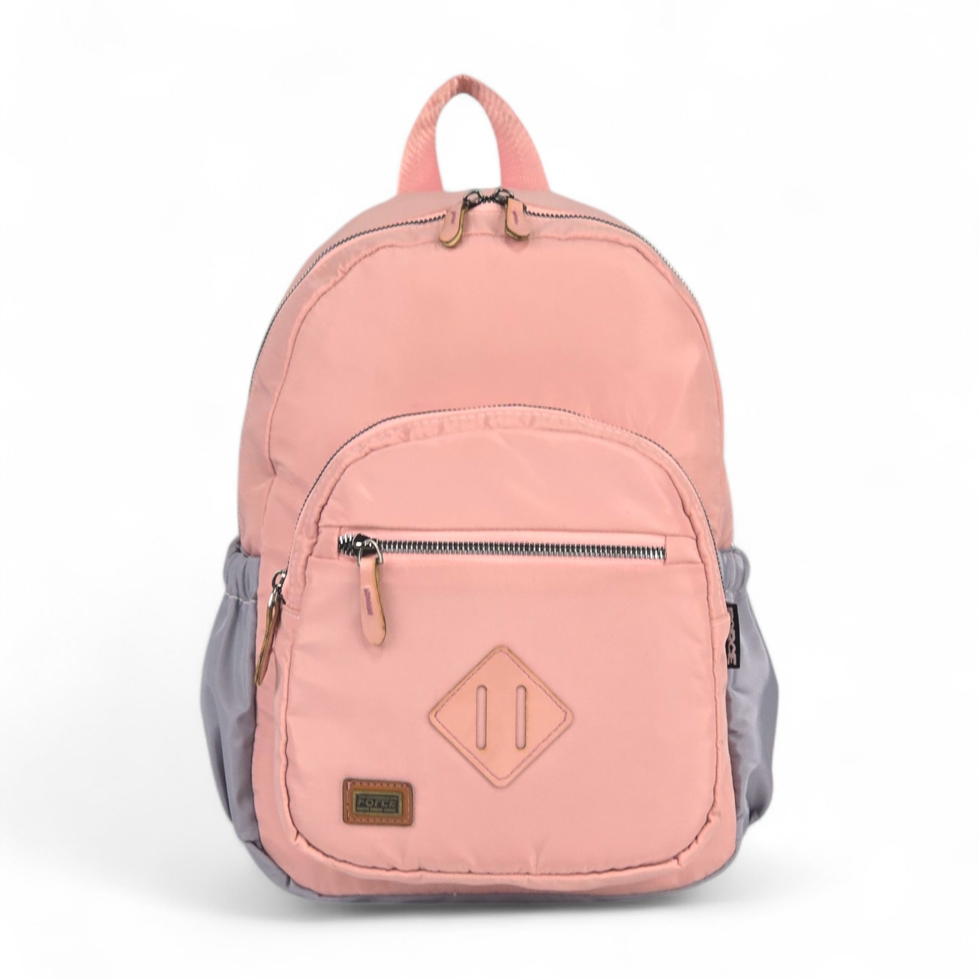 Force Girls Small Waterproof Backpack | Pink-Gray | Size 37 x 24 x 14 cm - Model FMG01