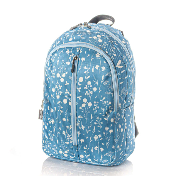 Force Backpack Unisex - floral pattern blue - new edition - FNE-001 - FORCE STORES