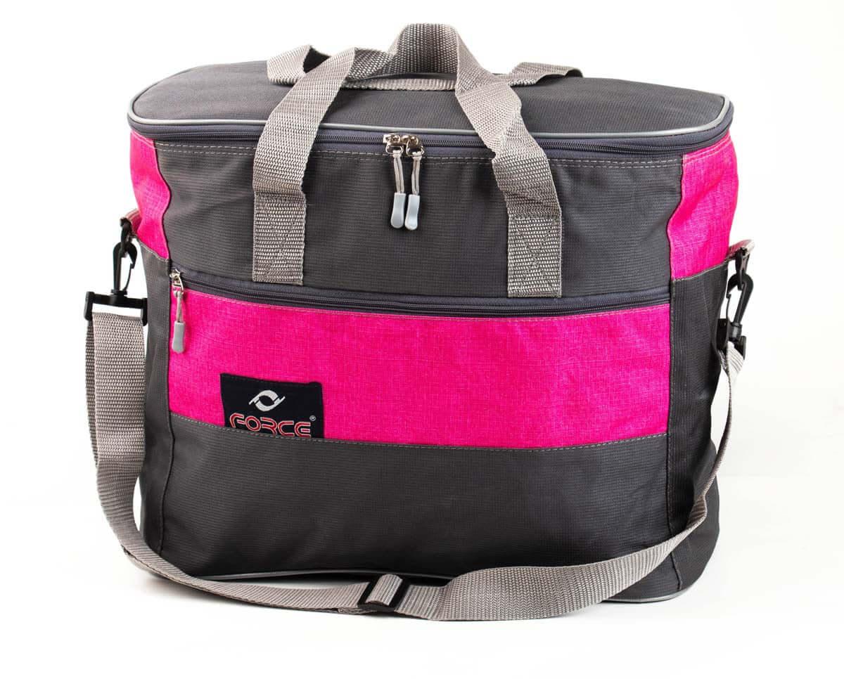 Lunch bag-Freezer/food storage bag-Pink/Gray-25-L- FC-0222 - FORCE STORES