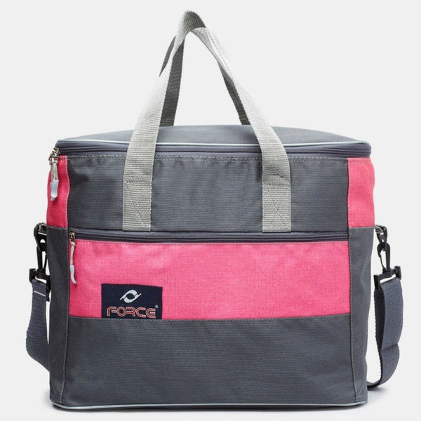 Lunch bag-Freezer/food storage bag-Pink/Gray-25-L- FC-0222 - FORCE STORES