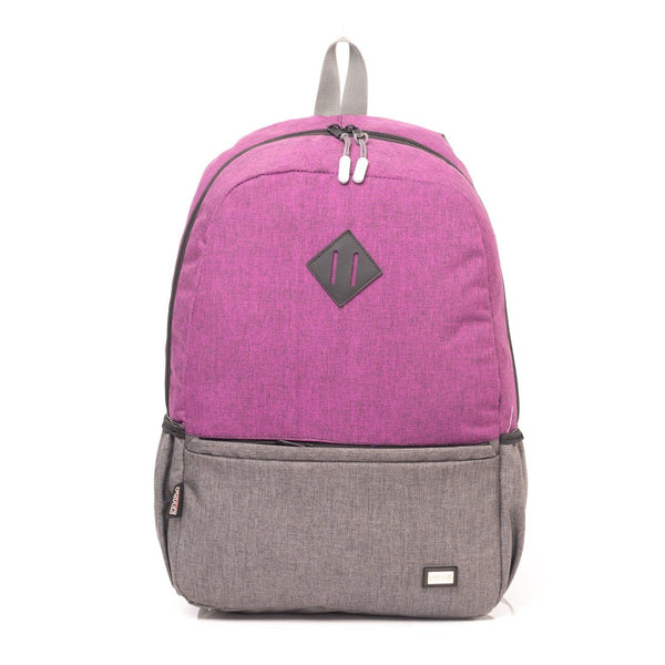 Two-tone Force 15.6" Laptop Backpack - Two Different Colors - Dark Grey/Purple-FT-2203 - FORCE STORES